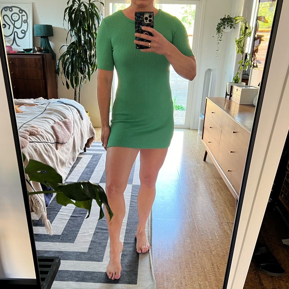 Worn once — fit is snug and cozy